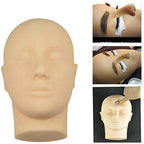 Rubber Practice Mannequin Manikin Head Eyelashes Makeup Massage Practice